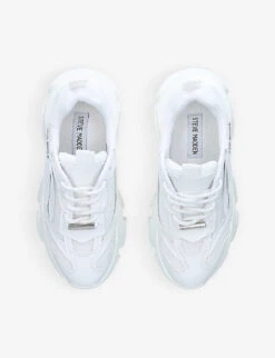 Steve Madden Possession Chunky-soled Mesh And Faux-leather Trainers 7 Steve Madden Possession Chunky-soled Mesh And Faux-leather Trainers -Manolo Blahnik Store R03899316 WHITE ALT02