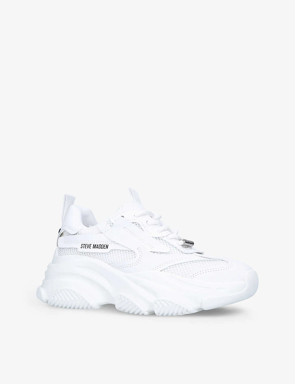 Steve Madden Possession Chunky-soled Mesh And Faux-leather Trainers 4 Steve Madden Possession Chunky-soled Mesh And Faux-leather Trainers - Image 4