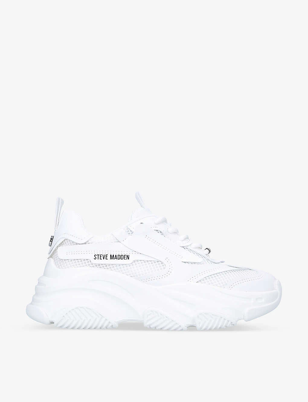 Steve Madden Possession Chunky-soled Mesh And Faux-leather Trainers 1 Steve Madden Possession Chunky-soled Mesh And Faux-leather Trainers