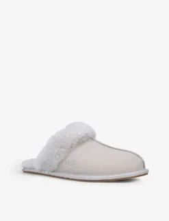 Ugg Scuffette II Shearling-lined Suede Slippers -Manolo Blahnik Store R03899475 BEIGE ALT02