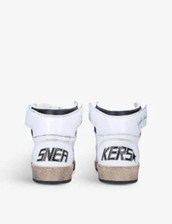 Golden Goose Women's Sky Star 10283 Leather High-top Trainers 7 Golden Goose Women's Sky Star 10283 Leather High-top Trainers -Manolo Blahnik Store R03900948 WHITEBLK ALT03