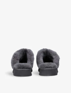 Ugg Disquette Shearling-lined Suede Slippers 7 Ugg Disquette Shearling-lined Suede Slippers -Manolo Blahnik Store R03902017 GREY ALT03