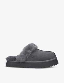 Ugg Disquette Shearling-lined Suede Slippers