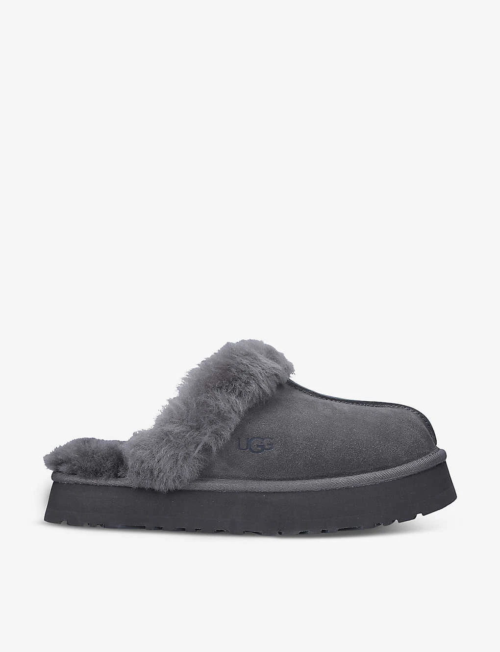 Ugg Disquette Shearling-lined Suede Slippers 1 Ugg Disquette Shearling-lined Suede Slippers