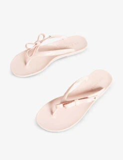 Ted Baker Jassey Bow-detail Jelly Flip-flops -Manolo Blahnik Store R03902239 DUSKYPINK ALT02