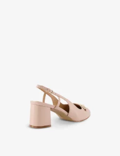 Dune Cassie Snaffle-trim Leather Slingback Courts -Manolo Blahnik Store R03904861 NUDELEATHER ALT03