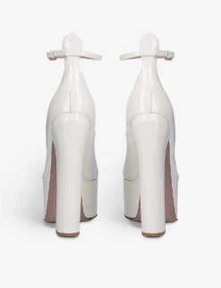 Valentino Garavani Tan Go Patent Leather Heels -Manolo Blahnik Store R03905572 BONE ALT04