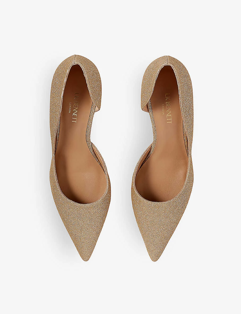 Hazel D'Orsay Pointed Glittered Courts 2 Hazel D'Orsay Pointed Glittered Courts - Image 2