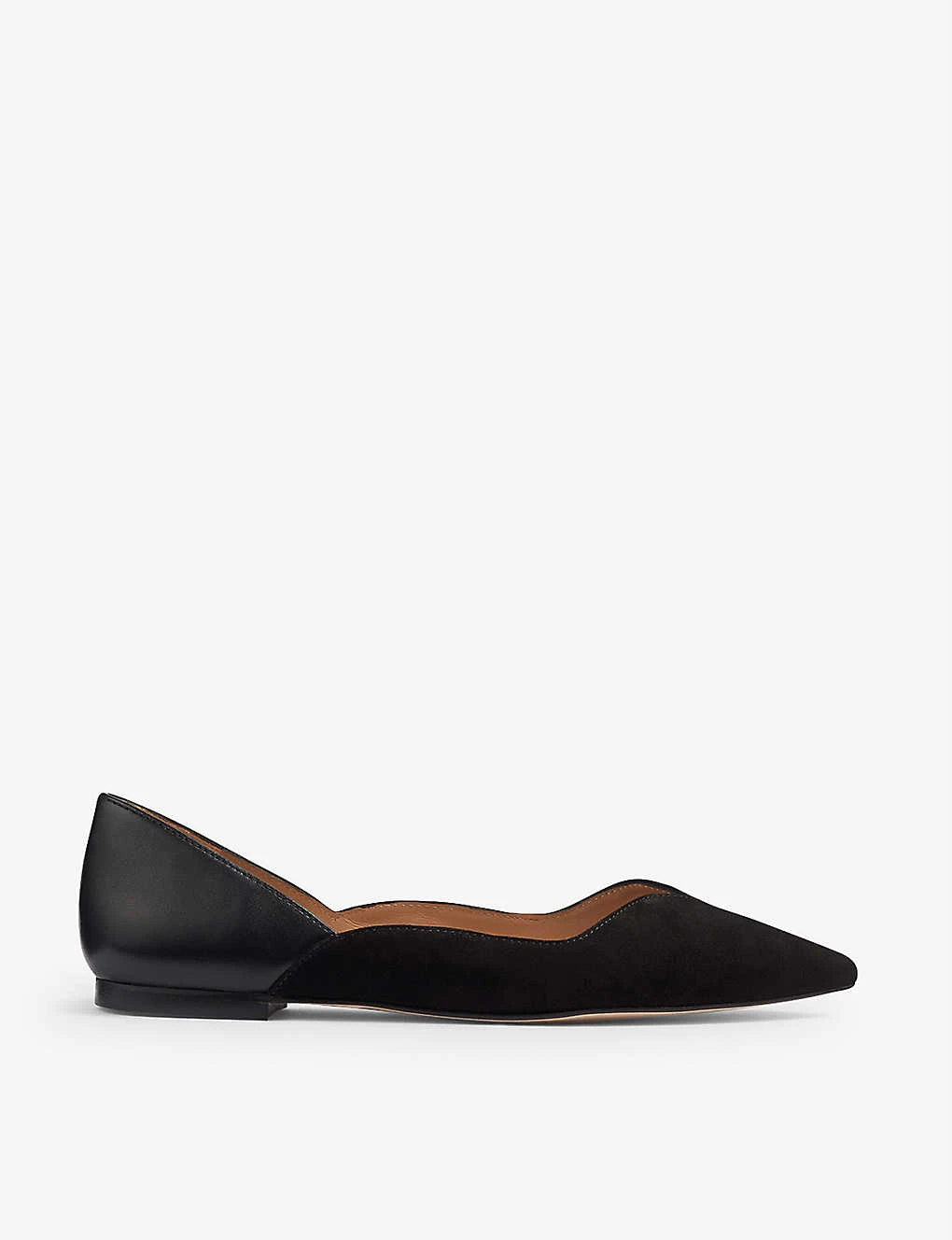 Iris Pointed Leather Ballet Flats 1 Iris Pointed Leather Ballet Flats