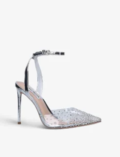 Steve Madden Revert Embellished PVC Courts -Manolo Blahnik Store R03924044 SILVER ALT02