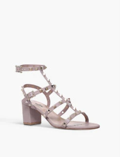 Valentino Garavani Rockstud Open-toe Leather Heeled Sandals -Manolo Blahnik Store R03925782 BLUSH ALT03