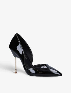 Kurt Geiger London Bond Patent-leather Courts -Manolo Blahnik Store R03929492 BLACK ALT02