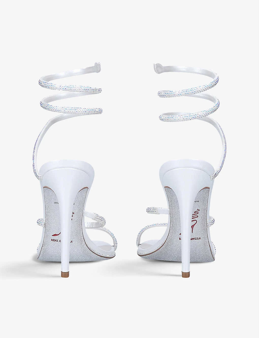 Cleo Crystal-embellished Leather Heeled Sandals 2 Cleo Crystal-embellished Leather Heeled Sandals - Image 2