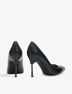 AllSaints Nova Reptile-effect Patent Courts 8 AllSaints Nova Reptile-effect Patent Courts -Manolo Blahnik Store R03937785 BLACK ALT03