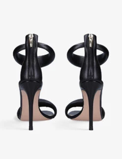 Bijoux Padded-strap Leather Heeled Sandals -Manolo Blahnik Store R03941268 BLACK ALT03