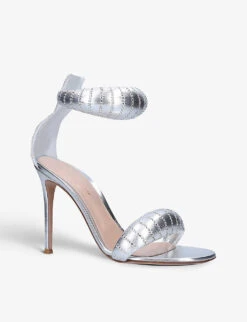 Bijoux Crystal-embellished Leather Heeled Sandals -Manolo Blahnik Store R03941284 SILVER ALT02