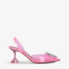 Amina Muaddi Begum Glass Crystal-embellished PVC Courts