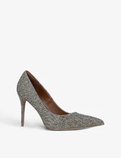 Kurt Geiger London Belgravia Crystal-embellished Woven Courts 6 Kurt Geiger London Belgravia Crystal-embellished Woven Courts -Manolo Blahnik Store R03949749 BEIGE ALT02