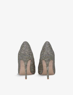 Kurt Geiger London Belgravia Crystal-embellished Woven Courts 7 Kurt Geiger London Belgravia Crystal-embellished Woven Courts -Manolo Blahnik Store R03949749 BEIGE ALT03