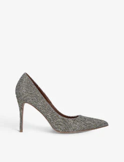 Kurt Geiger London Belgravia Crystal-embellished Woven Courts