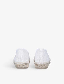 Castañer Kampala Raw-trimmed Cotton-canvas Espadrilles -Manolo Blahnik Store R03950644 WHITE ALT03