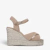 Castañer Blaudell Open-toe Suede Wedge Espadrilles