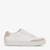Reiss Ashley Panelled Perforated Leather Low-top Trainers
