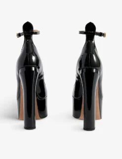 Valentino Garavani Tan Go Patent Leather Platform Courts 10 Valentino Garavani Tan Go Patent Leather Platform Courts -Manolo Blahnik Store R03953890 BLACK ALT04