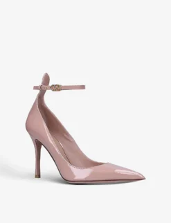 Valentino Garavani Tan Go Patent-leather Courts -Manolo Blahnik Store R03953908 BLUSH ALT02