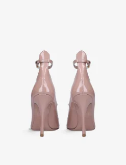 Valentino Garavani Tan Go Patent-leather Courts -Manolo Blahnik Store R03953908 BLUSH ALT03