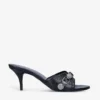 Balenciaga Cagole Stud-embellished Leather Sandals