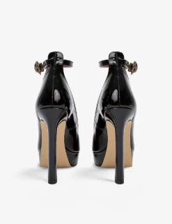 Kurt Geiger London Shoreditch Patent-leather Court Heels -Manolo Blahnik Store R03964291 BLACK ALT03