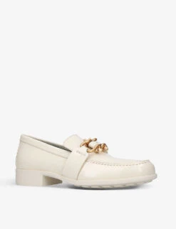Bottega Veneta Madame Horse-bit-embellished Leather Loafers -Manolo Blahnik Store R03964305 CREAM ALT02