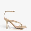 Bottega Veneta Stretch Ankle-strap Leather Heeled Sandals