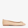 Kara Patent Toe Suede Ballerina Flats