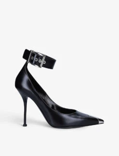 Alexander McQueen Punk Pointed-toe Leather Courts