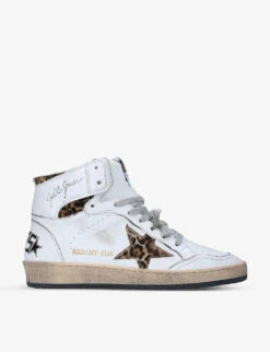 Golden Goose Men's Sky Star Leather High-top Trainers