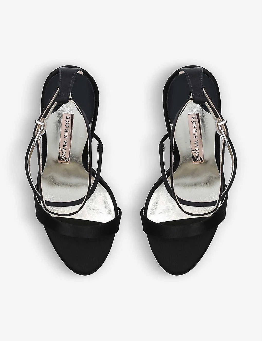 Sophia Webster Rosalind Crystal-embellished Satin Heeled Sandals 2 Sophia Webster Rosalind Crystal-embellished Satin Heeled Sandals - Image 2