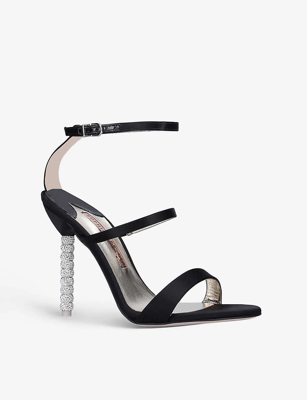 Sophia Webster Rosalind Crystal-embellished Satin Heeled Sandals 3 Sophia Webster Rosalind Crystal-embellished Satin Heeled Sandals - Image 3