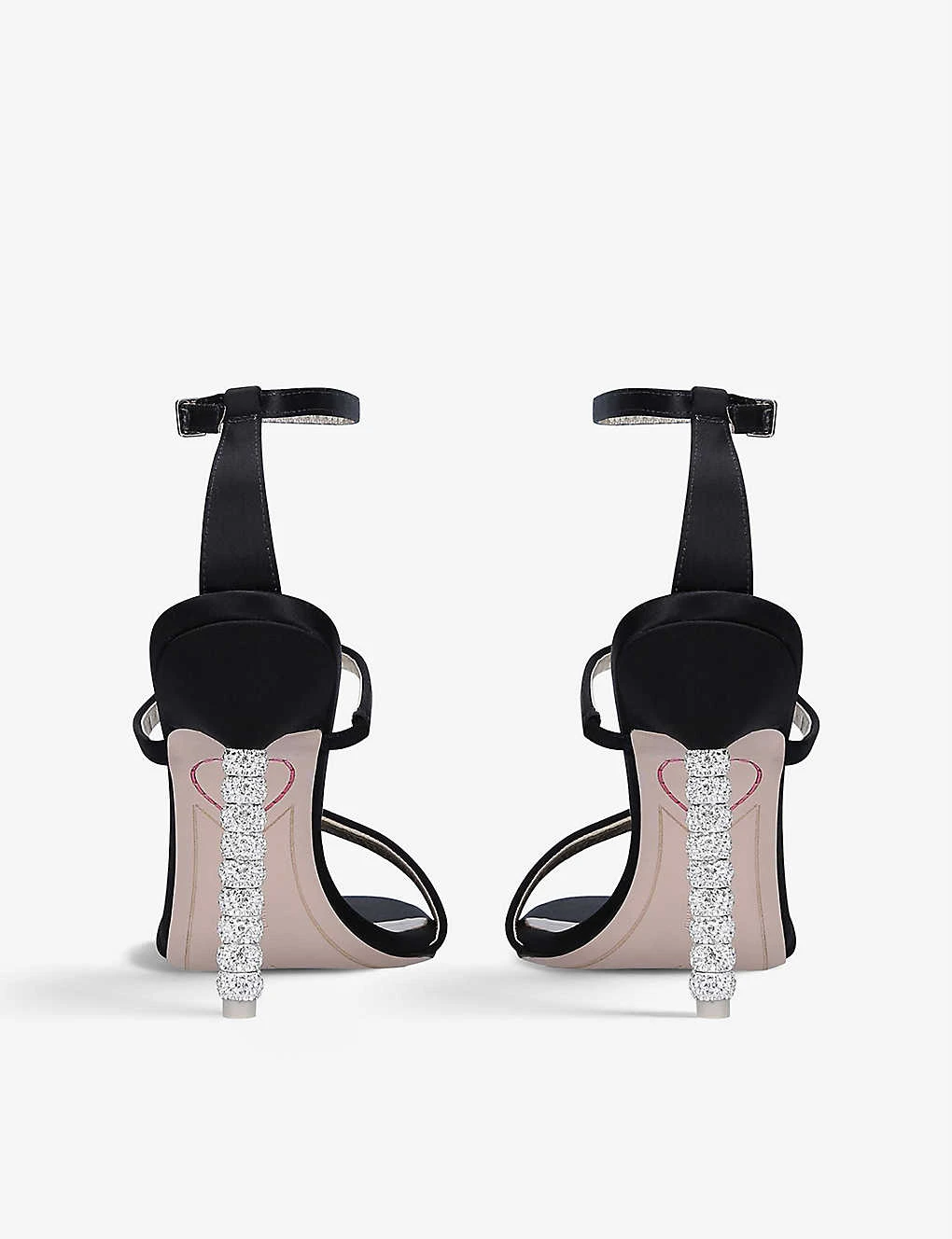 Sophia Webster Rosalind Crystal-embellished Satin Heeled Sandals 4 Sophia Webster Rosalind Crystal-embellished Satin Heeled Sandals - Image 4