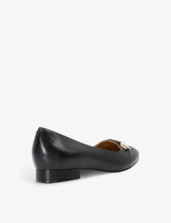 Dune Hippy Snaffle-trim Leather Ballet Pumps -Manolo Blahnik Store R03973299 BLACKLEATHER ALT03
