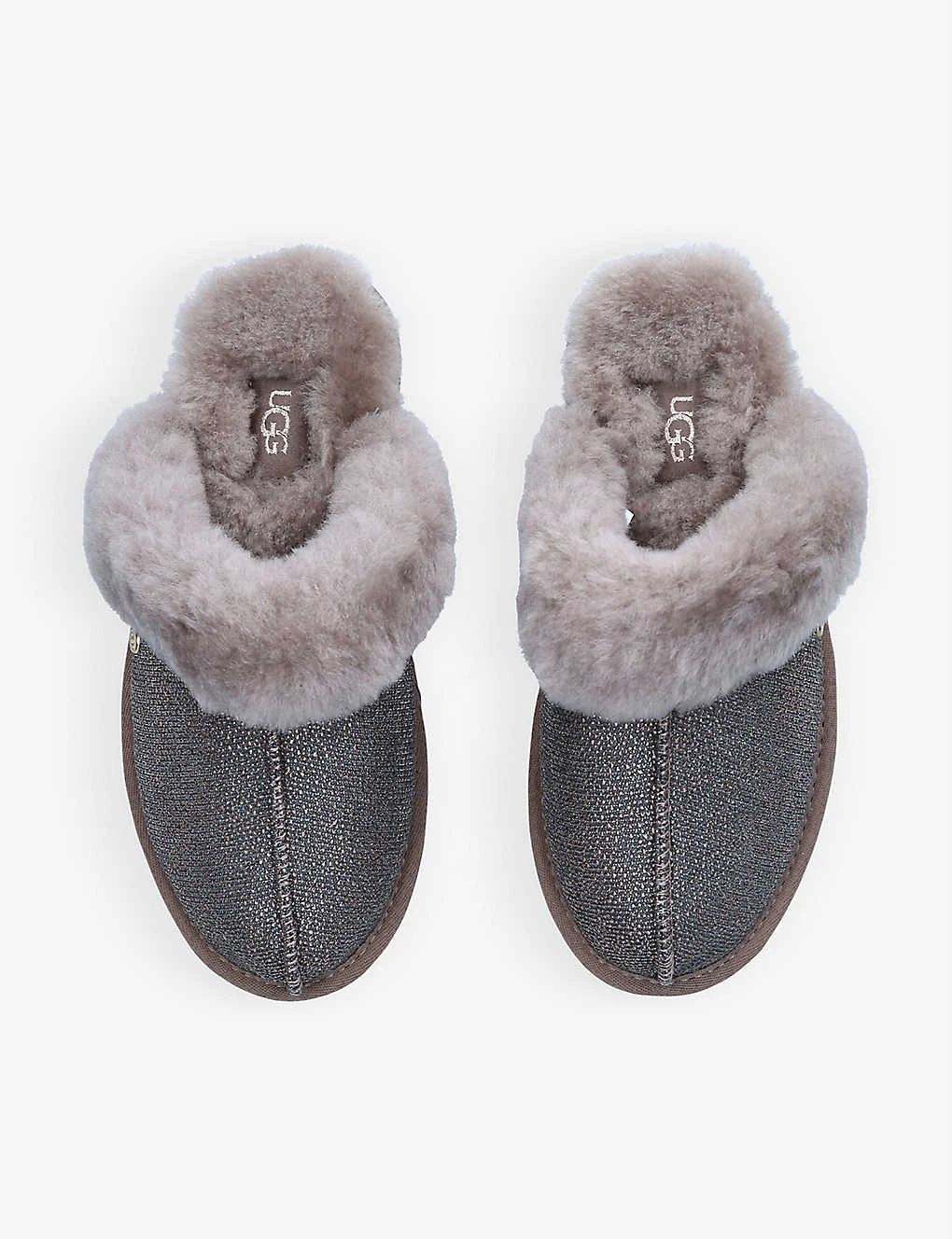 Ugg Caviar Scuffette II Textured Metallic Sheepskin Slippers 2 Ugg Caviar Scuffette II Textured Metallic Sheepskin Slippers - Image 2