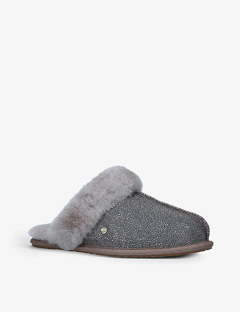 Ugg Caviar Scuffette II Textured Metallic Sheepskin Slippers 3 Ugg Caviar Scuffette II Textured Metallic Sheepskin Slippers - Image 3
