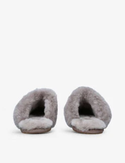 Ugg Caviar Scuffette II Textured Metallic Sheepskin Slippers 7 Ugg Caviar Scuffette II Textured Metallic Sheepskin Slippers -Manolo Blahnik Store R03977494 OTHER ALT03