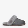 Ugg Caviar Scuffette II Textured Metallic Sheepskin Slippers