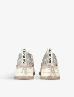 KG Kurt Geiger Limitless2 Vegan-leather And Mesh Low-top Trainers -Manolo Blahnik Store R03978323 TAUPECOMB ALT03