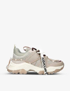 KG Kurt Geiger Limitless2 Vegan-leather And Mesh Low-top Trainers