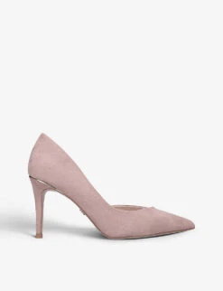 KG Kurt Geiger Alyssa 2 Pointed-toe Faux-suede Court Shoes