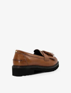 Dune Guardian Tassel-trim Leather Loafers -Manolo Blahnik Store R03980899 TANLEATHER ALT03