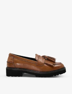 Dune Guardian Tassel-trim Leather Loafers